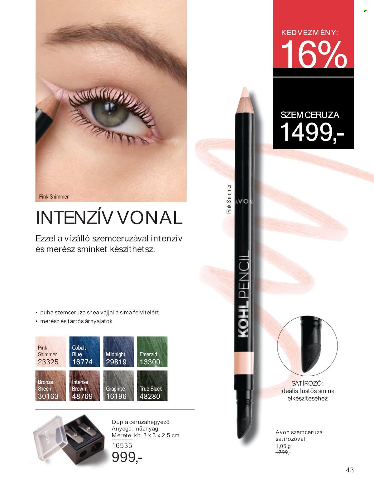 Avon akciós újságok - 2025.08.01 - 2025.08.31. Oldal 43