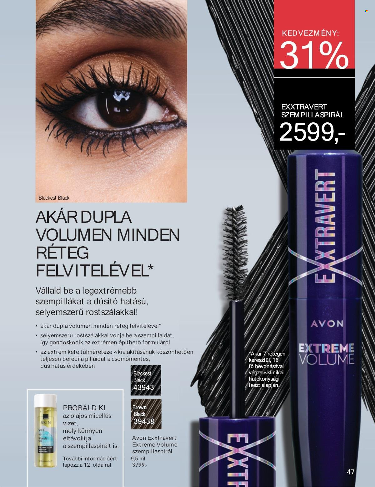 Avon akciós újságok - 2025.08.01 - 2025.08.31. Oldal 47