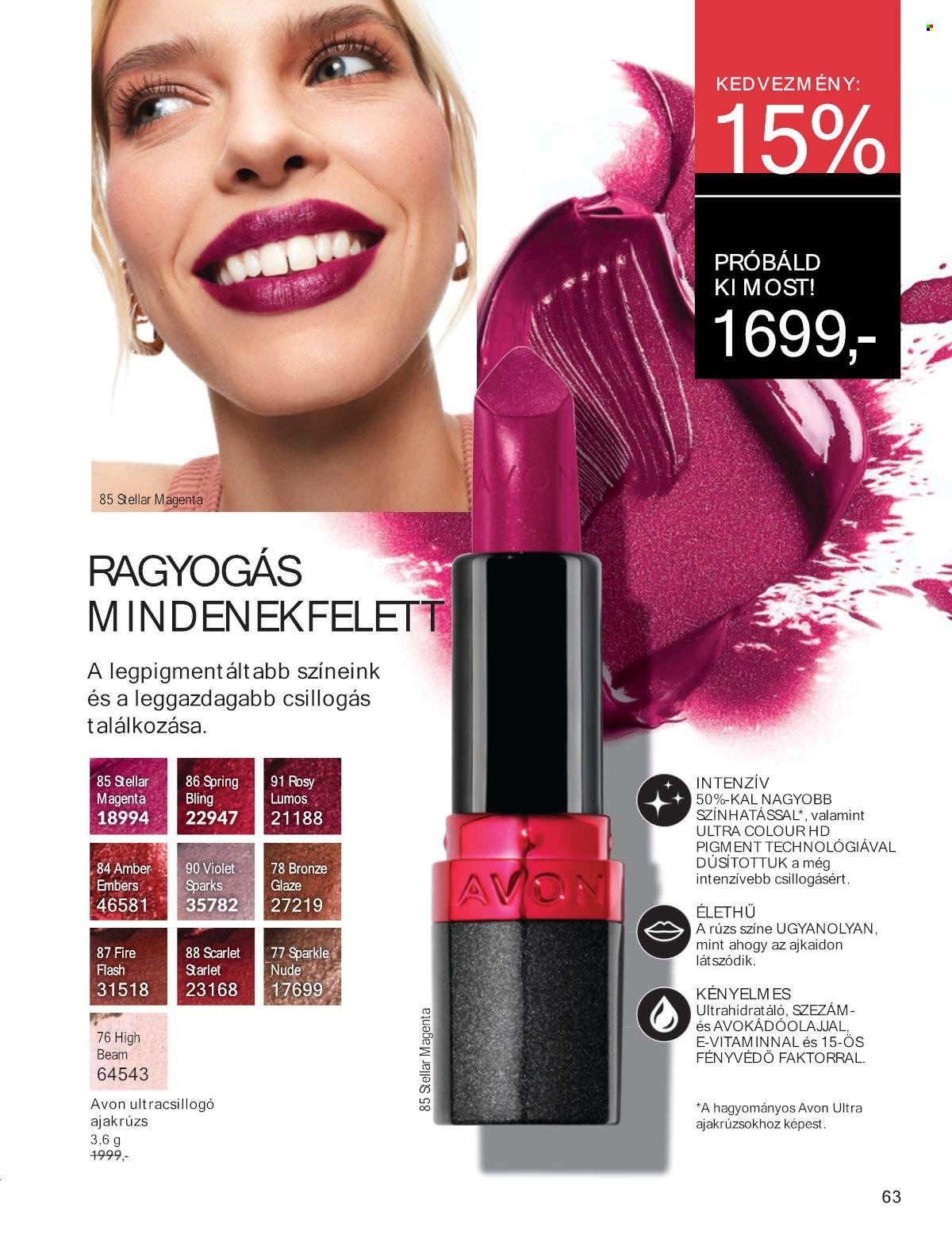 Avon akciós újságok - 2025.08.01 - 2025.08.31. Oldal 63