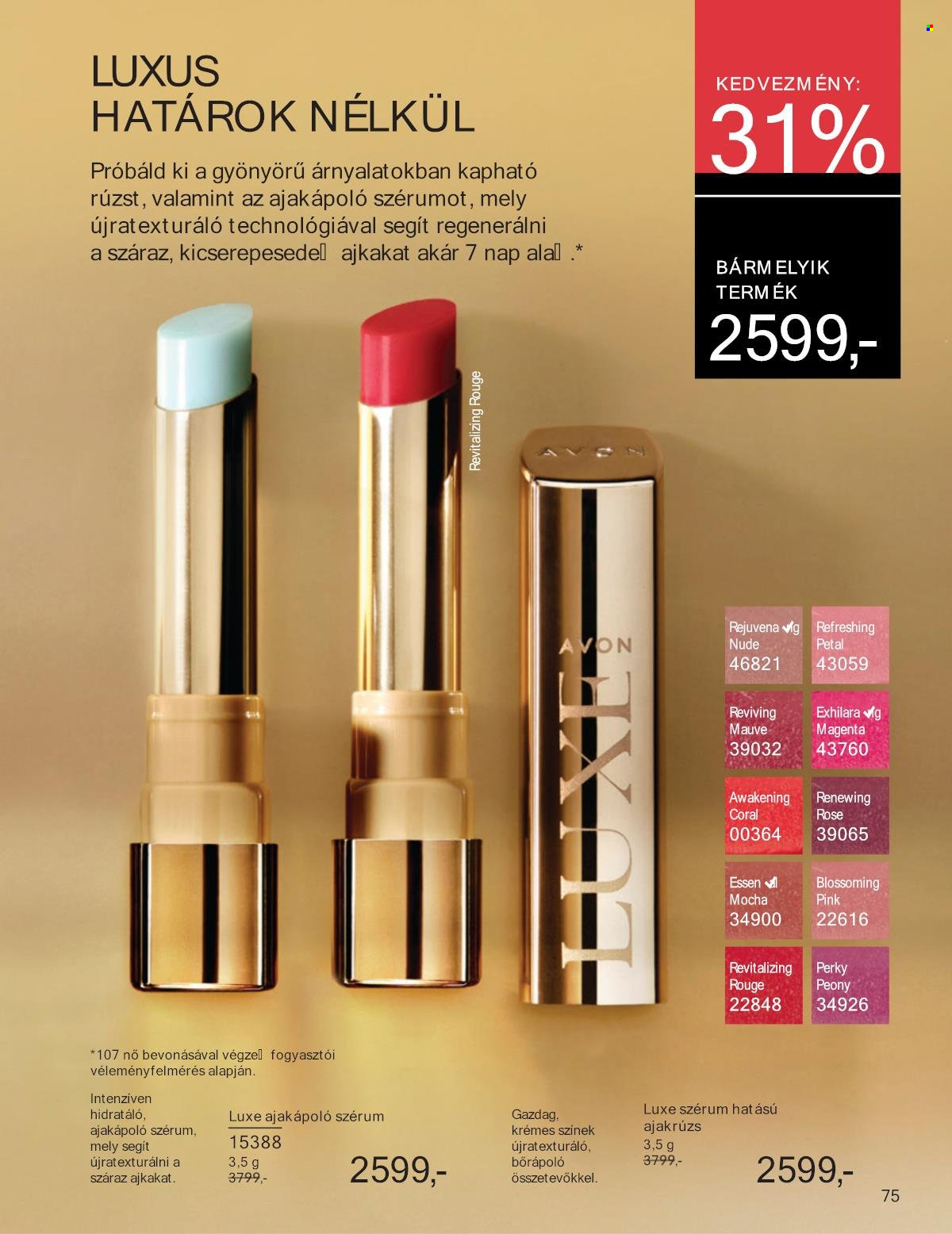 Avon akciós újságok - 2025.08.01 - 2025.08.31. Oldal 75