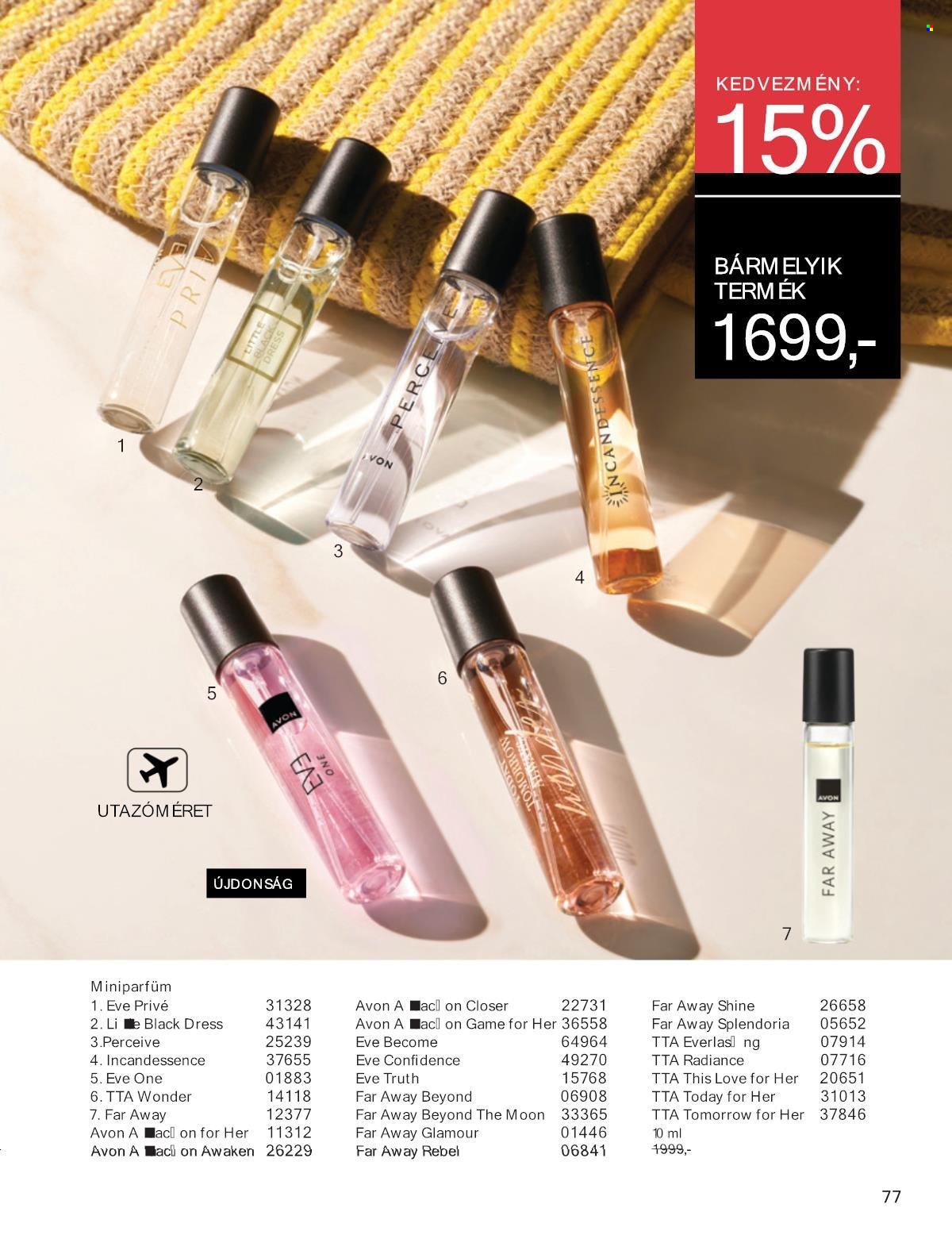 Avon akciós újságok - 2025.08.01 - 2025.08.31. Oldal 77