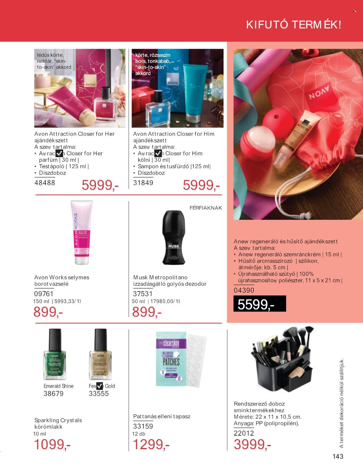 Avon akciós újságok - 2025.08.01 - 2025.08.31. Oldal 142