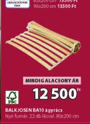 BALKJOSEN BA10 ágyrács