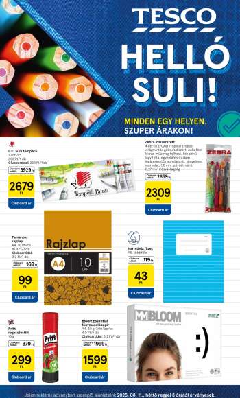 Újság TESCO.
