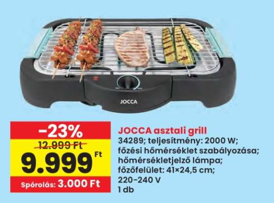 Jocca asztali grill