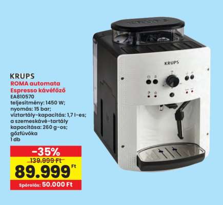 KRUPS ROMA automata Espresso kávéfőző
