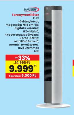 Toronyventilátor F-75