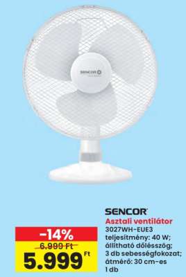 Asztali Ventilátor