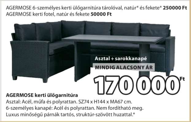 AGERMØSE kerti ülőgarnitúra
