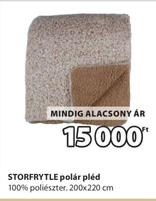 STORFRYTLE polár pléd