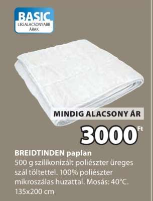 BREIDTINDEN paplan