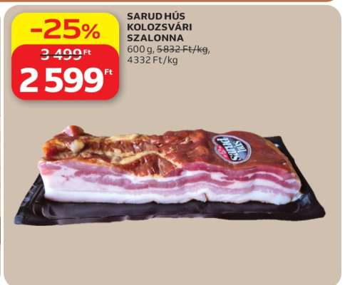 SARUD HÚS KOLOZSVÁRI SZALONNA