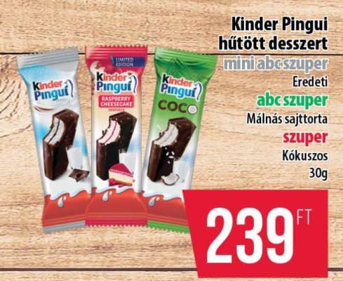 Kinder Pingui hűtött desszert