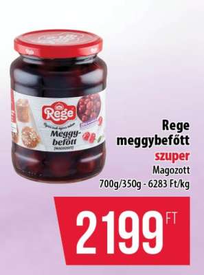 Rege meggybefőtt