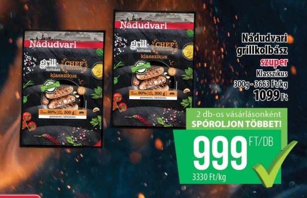 Nádudvari grillkolbász