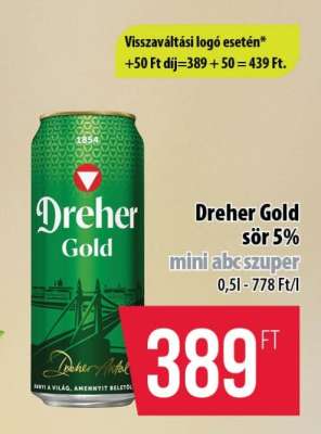 Dreher Gold sör 5%