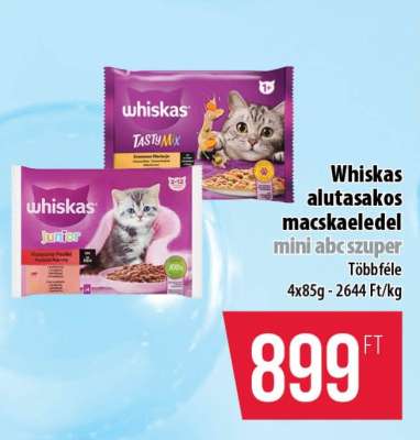 Whiskas alutasakos macskaeledel