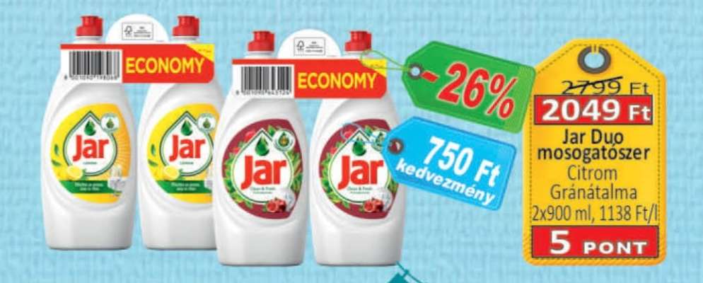 Jar Duo mosogatószer Citrom Gránátalma