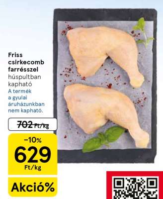 Friss csirkecomb farrésszel