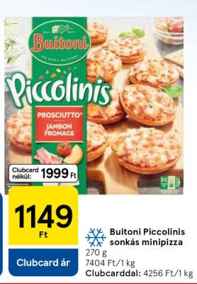 Buitoni Piccolinis sonkás minipizza