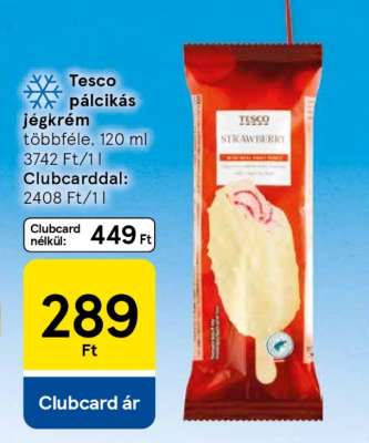 Tesco pálcikás jégkrém