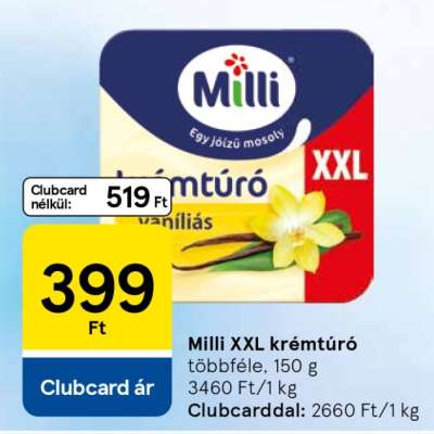 Milli XXL Krémtúró