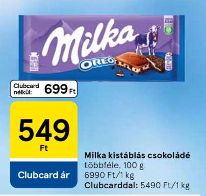 Milka kistáblás csokoládé