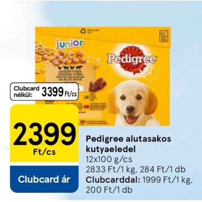 PEDIGREE ALUTASAKOS KUTYAELEDEL
