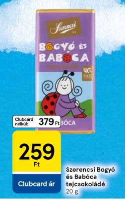 Szerencsi Bogyó és Babóca tejcsokoládé