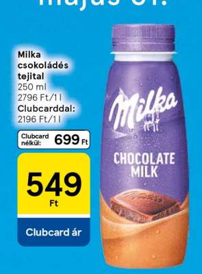 Milka csokoládés tejital