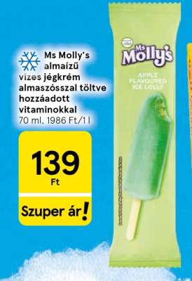 Ms Molly's almaízű vizes jégkrém
