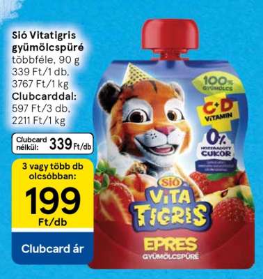 Sió Vitatigris gyümölcspüré