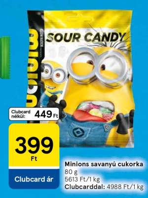 Minions savanyú cukorka