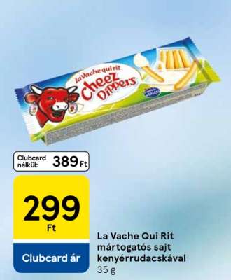 La Vache Qui Rit mártogatós sajt kenyérrudacskával