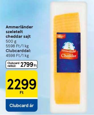 Ammerländer Szeletelt Cheddar Sajt