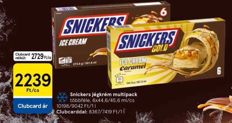 Snickers jégkrém multipack