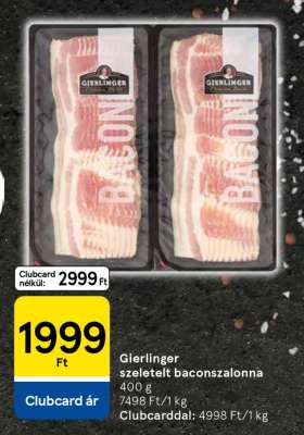 Gierlinger szeletelt baconszalonna
