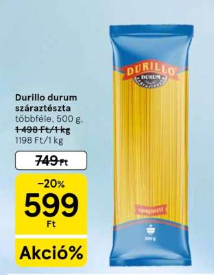 Durillo durum száraztészta