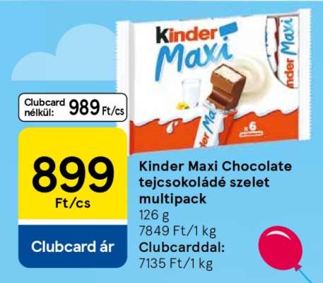 Kinder Maxi Chocolate