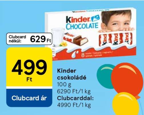 KINDER Csokoládé