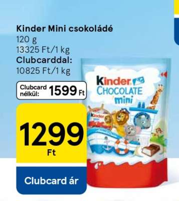 Kinder Mini csokoládé