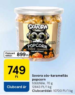 Sovora sós-karamellás popcorn