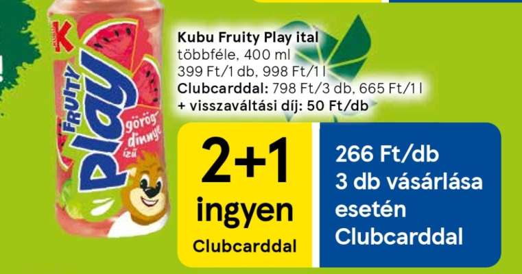 Kubu Fruity Play ital