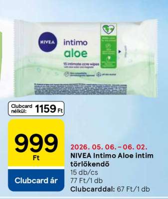 NIVEA Intimo Aloe intim törlőkendő