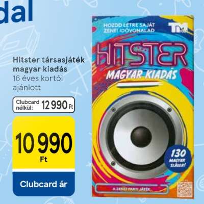 Hitster társasjáték magyar kiadás