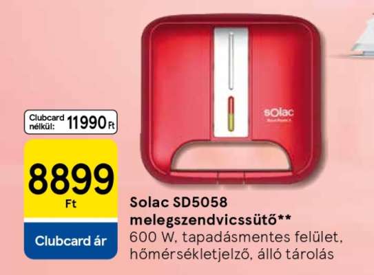 Solac SD5058 melegszendvicssütő