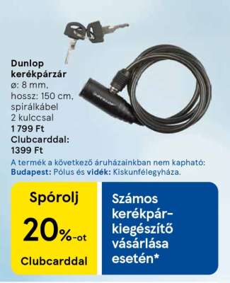 Dunlop kerékpárzár