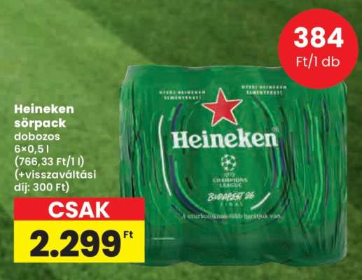 Heineken sörpack