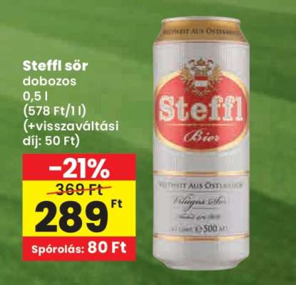 Steffl sör dobozos