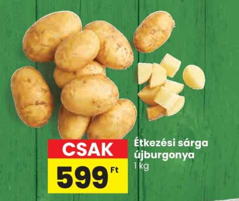Étkézési sárga újburgonya